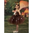thumbnail image 3 of Rggeeun Toddler Adorable Reindeer Dress For Girls Holiday Party Tutu Skirt With Elegant Sleeves Boho Casual O-Neck Sundress, 3 of 8
