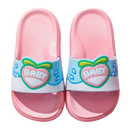 

Binmer Cartoon Fruit Boys Girls Non-Slip Home Bathing Beach Sandals Slippers Shoes
