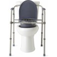 Medline Steel Foldable 3in1 Bedside Toilet Commode