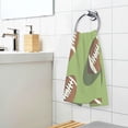 thumbnail image 3 of Yayeee 100% Cotton Hand Towels for Bathroom 16" x 28" Soft Absorbent Kitchen Towel, Game Day Footballs, 3 of 7