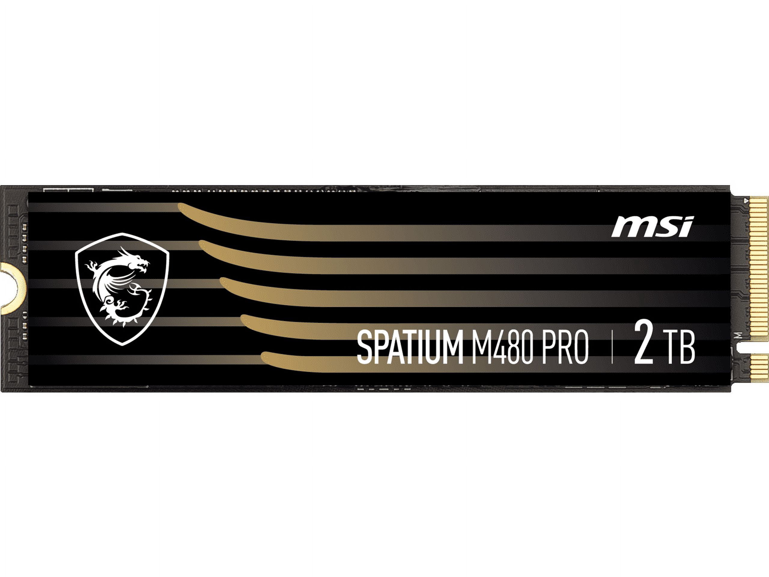 MSI SSD SPATIUM M480 PRO PCIe 4.0 NVMe M.2 2TB Internal Solid State Drive (SSD)