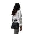 thumbnail image 4 of Set Bolsa Steve Madden Biniko Black + Gorra Psycho Bunny Lila, 4 of 5