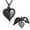 Black, variant on Personalized Jewelry Openable Heart Wing with Little Heart Urn for Ashes Cremation Jewelry for Ashes Urn Necklace Lockets for Human Ashes
