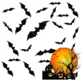 thumbnail image 3 of 140X Bats Wall Decor, 3D Bat Halloween Decoration Stickers For Home Waterproof, 3 of 6