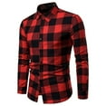 thumbnail image 1 of Men‘s Long-Sleeve Plaid Shirt, 1 of 3