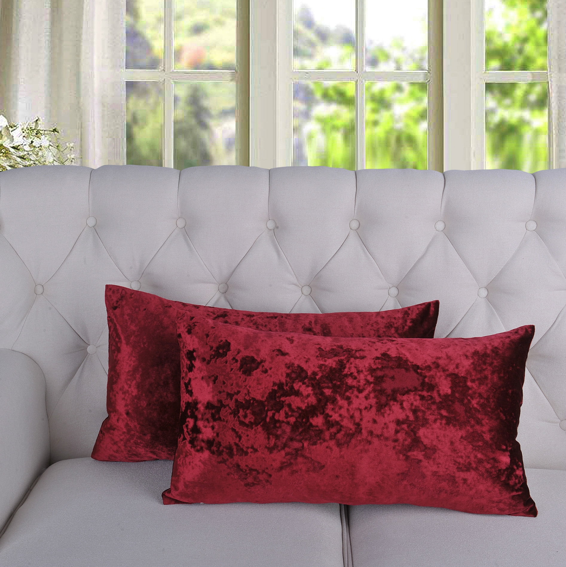 Serenta Crushed Velvet Pillow Shell Set