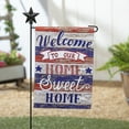 thumbnail image 2 of Farmhouse Home Sweet Home Garden Suede Flag, 2 of 2