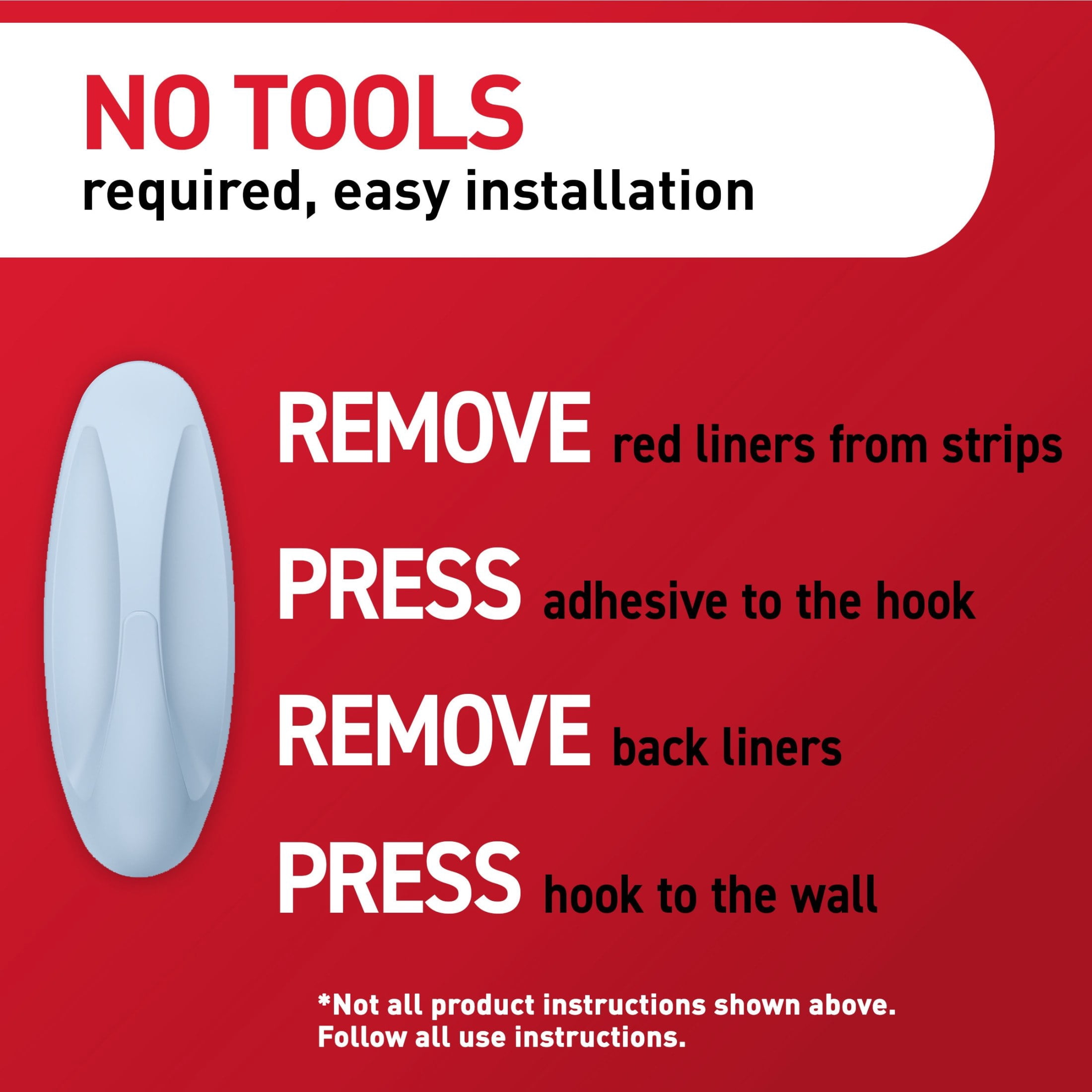 Command Medium Designer Hooks, Sky, Holds 3 lbs, 9 Hooks, 12 Adhesive Strips