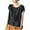 Black, variant on Women Summer Clothes,Sleeves for Women,Summer Loose Small Flying Sleeves Chiffon Curling Short-Sleeved Round Neck Tops/Shirts