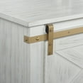 thumbnail image 5 of Furniture of America Mavis Sliding Door Wood Antique White Sofa Table, 5 of 6