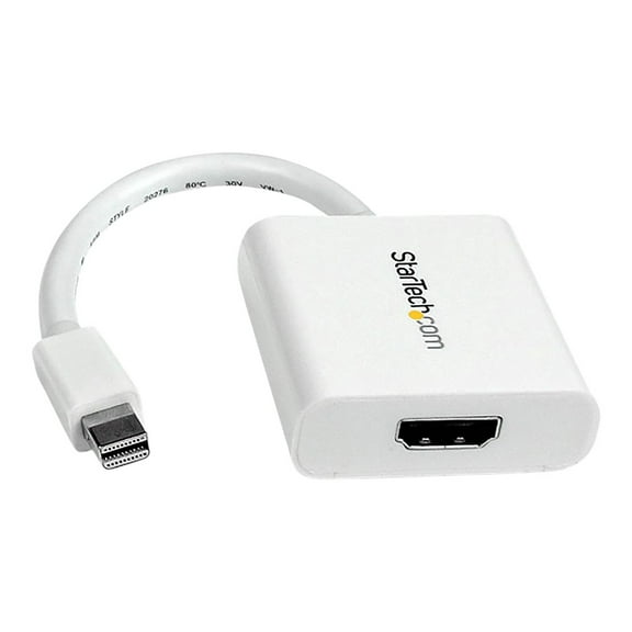 StarTech MDP2HDW Mini DisplayPort to HDMI Video Adapter Converter, White