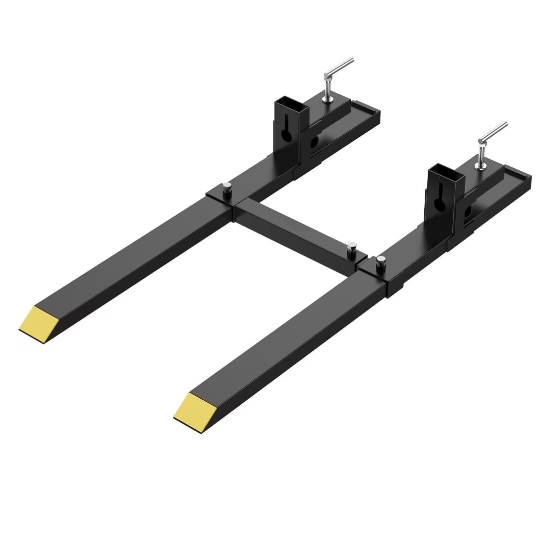 ClampOn Pallet Forks 43" Total Length 2000 LB Capacity Heavy Duty