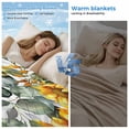 thumbnail image 2 of Sunflowers Cooling Blanket,Lightweight Summer Throw Blanket with Double Sided Cold Effect,Eucalyptus Leaves Spring Floral Summer Botancial Picnic Blankets Bed Sheet for Hot Sleepers 50"x60", 2 of 8