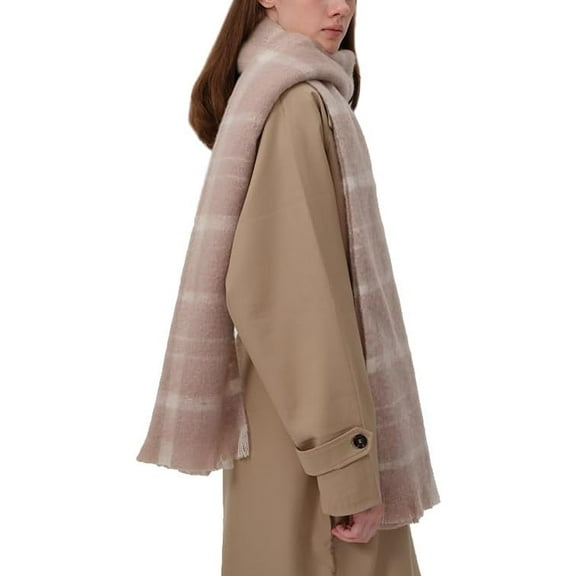 YooGuoGuo Plaid Shawl Wraps for Women Vintage Korean Scarf for Women Large Pashmina Rave Cardigan Cape for Wedding Party Travel