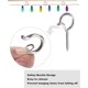 thumbnail image 2 of Solnnerer Paquete de 20 Ganchos de Rosca para Colgar Luces y Plantas, Ganchos para Tazas Q-Hanger Blancos de 2,2 Pulgadas, Ganchos de Techo con Tornillos, Gancho para Ojo, Montaje en Techo de Pared, 2 of 8