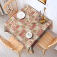thumbnail image 2 of Pioneer Flower Floral Print Pattern Square Tablecloth, Waterproof Wipeable Spillproof Washable Table Cover for Home Kitchen Party Decor, 42"x42", 2 of 6