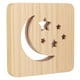 thumbnail image 4 of Luz LED 3D de madera con patrón de estrella y Luna hueca, protección ocular, fuente de alimentación USB, lámpara de noche blanca cálida para dormitorio, 4 of 5