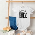 thumbnail image 4 of Little Sister Rule Younger Sis Love Bodysuit Jumper Girls Infant Baby Brisco Brands 12M, 4 of 6