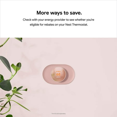 Google - Nest Smart Programmable Wifi Thermostat - Snow