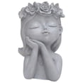 thumbnail image 3 of Maceta con cara perfecl jardinera con busto de niña decorativa con orificio de drenaje Estilo B, 3 of 8