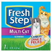 Fresh Step Multi-Cat Scented Scoopable Cat Litter, 7 Lb