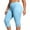 Light Blue, variant on Plus Size Capri Leggings for Women High Waisted Yoga Capris Side Split Stretchy Pull on Cropped Workout Pants