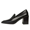 thumbnail image 2 of YDN Women Classic Chunky Block Mid Heel Pumps Square Closed Toe Loafers Slip On Daily Walking Dressy Ladies Shoes Size 5.5 Black, 2 of 3