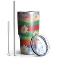 thumbnail image 2 of 30oz Pioneer Flower Tumblers Stainless Steel Tumbler with Lid and Straw,Vacuum Insulated Double Wall Travel Tumbler Cups Mug with Cleaning Brush for Coffee,Tea, 2 of 7