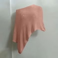 thumbnail image 4 of Women Knit Poncho Top Y2k Off Shoulder Crochet Sheer Shawl Asymmetrical Hem Cover Up Shrug Sweater, 4 of 6