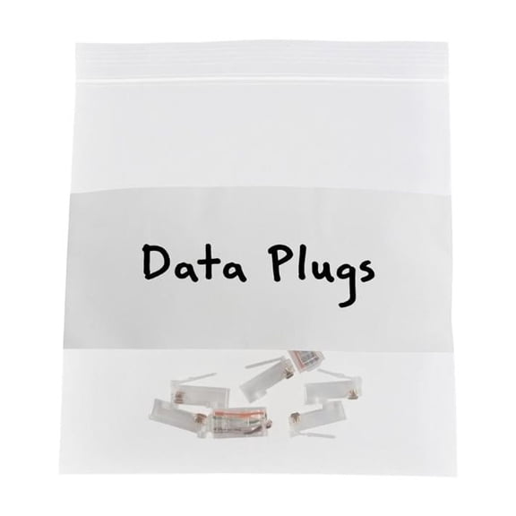 SSBM White Block Reclosable Bags 6" x 6" Waterproof Poly Bags 4000 Pack for Daily Organization and Storage Needs