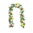 thumbnail image 3 of Guirnalda de Pascua, guirnalda rústica colgante de primavera, guirnalda de huevos de Pascua artificiales de 175 cm para fiesta, árbol de temporada decorativo D, 3 of 8
