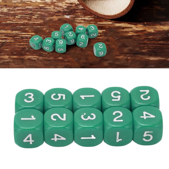 Ensemble de 20 Pcs 6 Côtés, en Plastique Excellent avec Couleurs Vives et Design d'Angle Arrondi, Difficile à User Ou à Décolorer, 1.6 X 1.6 X 1.6cm, Adapté aux Jeux de Société, Chiffre