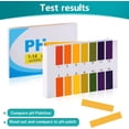thumbnail image 5 of Tira de pH, 240 tiras reactivas de valor de pH, rango de medición 1-14, papel de prueba de tornasol para acuarios, prueba de saliva, agua y suelo (3x paquete de 80), 5 of 5