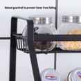 thumbnail image 4 of 3 Tier Spice Rack Organizer Kitchen Countertop Storage Shelf Seasoning Can Jars Bottle Holder Organizer Black, 4 of 7