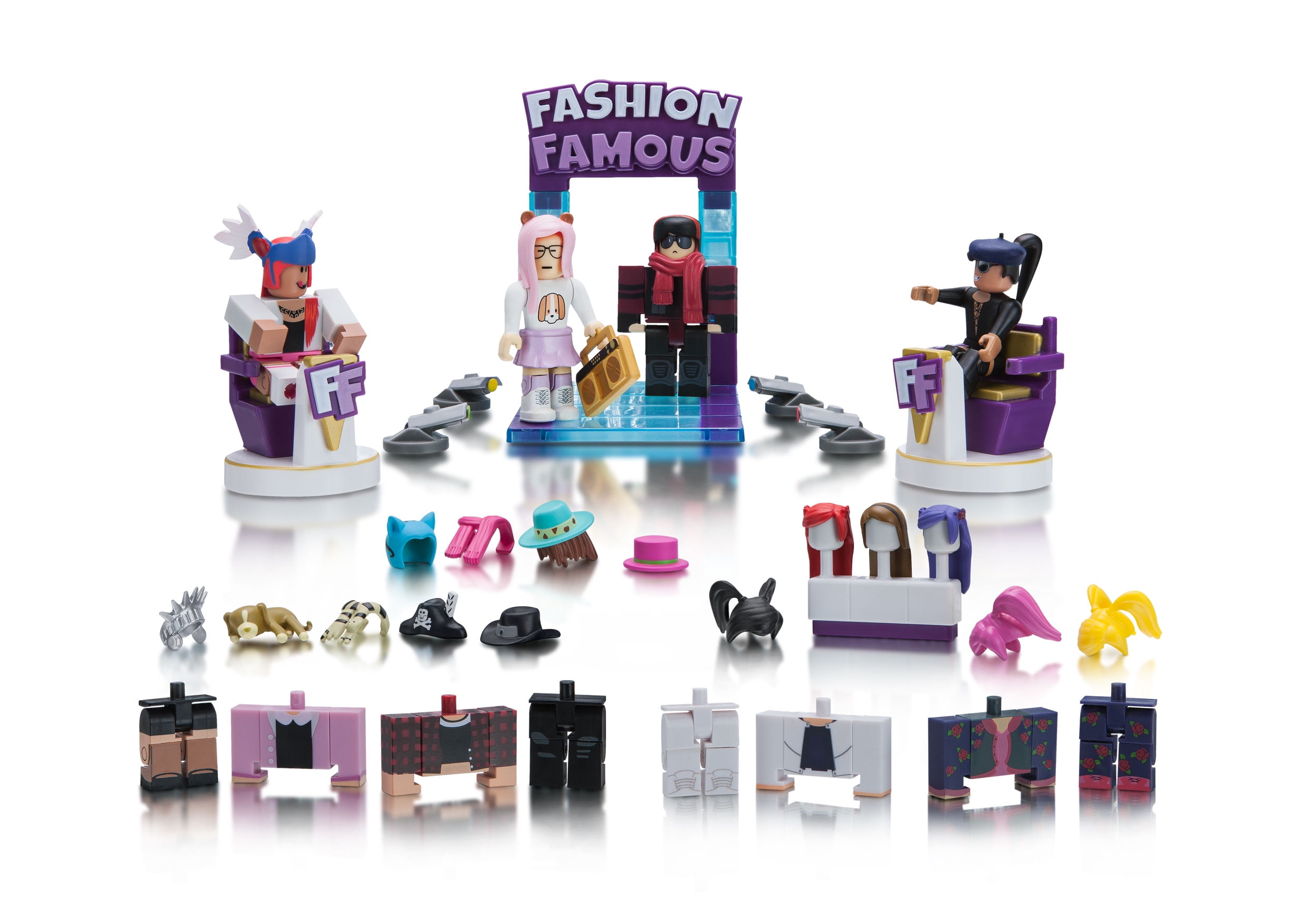 Roblox Celebrity Collection Fashion Famous Playset Includes Exclusive Virtual Item Walmart Com Walmart Com - roblox create set