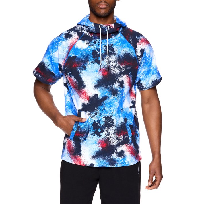 Reebok Mens and Big Mens Active Movement Short Sleeve Hoodie, up to