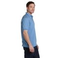 thumbnail image 3 of Hanes 5.2 oz. 50/50 ComfortBlend EcoSmart Jersey Knit Men Polo Carolina Blue Large, 3 of 3