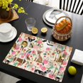 thumbnail image 4 of Chihuahua Dog and Flower Summer Placemats Table Placemats Set Of 4-Linen Kitchen Washable Placemats Table Mats 11.8"x17.7"Non-Slip Heat Resistant, 4 of 6