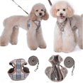 thumbnail image 5 of Dog Harness and Lead, Adjustable Soft Mesh Vest Harness Leash Set Mesh Padded Plaid Escape ProofS), 5 of 5