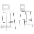 thumbnail image 1 of Bowery Hill Tabouret de Bar de 28,5 Po en Blanc (Lot de 2), 1 of 1