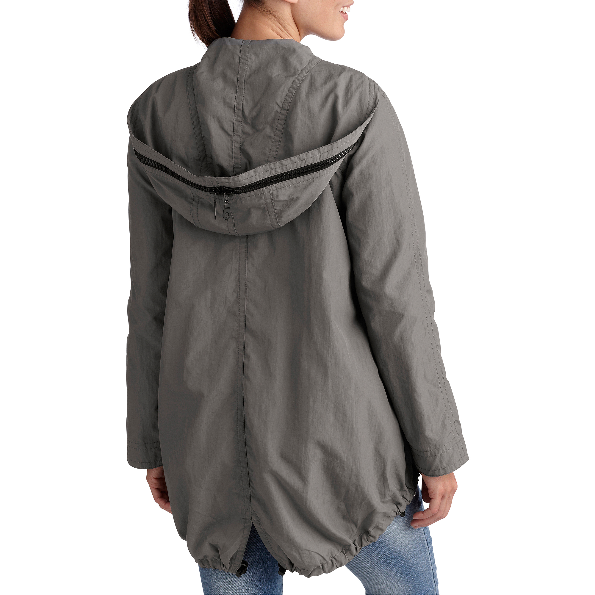 Women's Tri-Zip Hooded Jacket - image 2 of 2