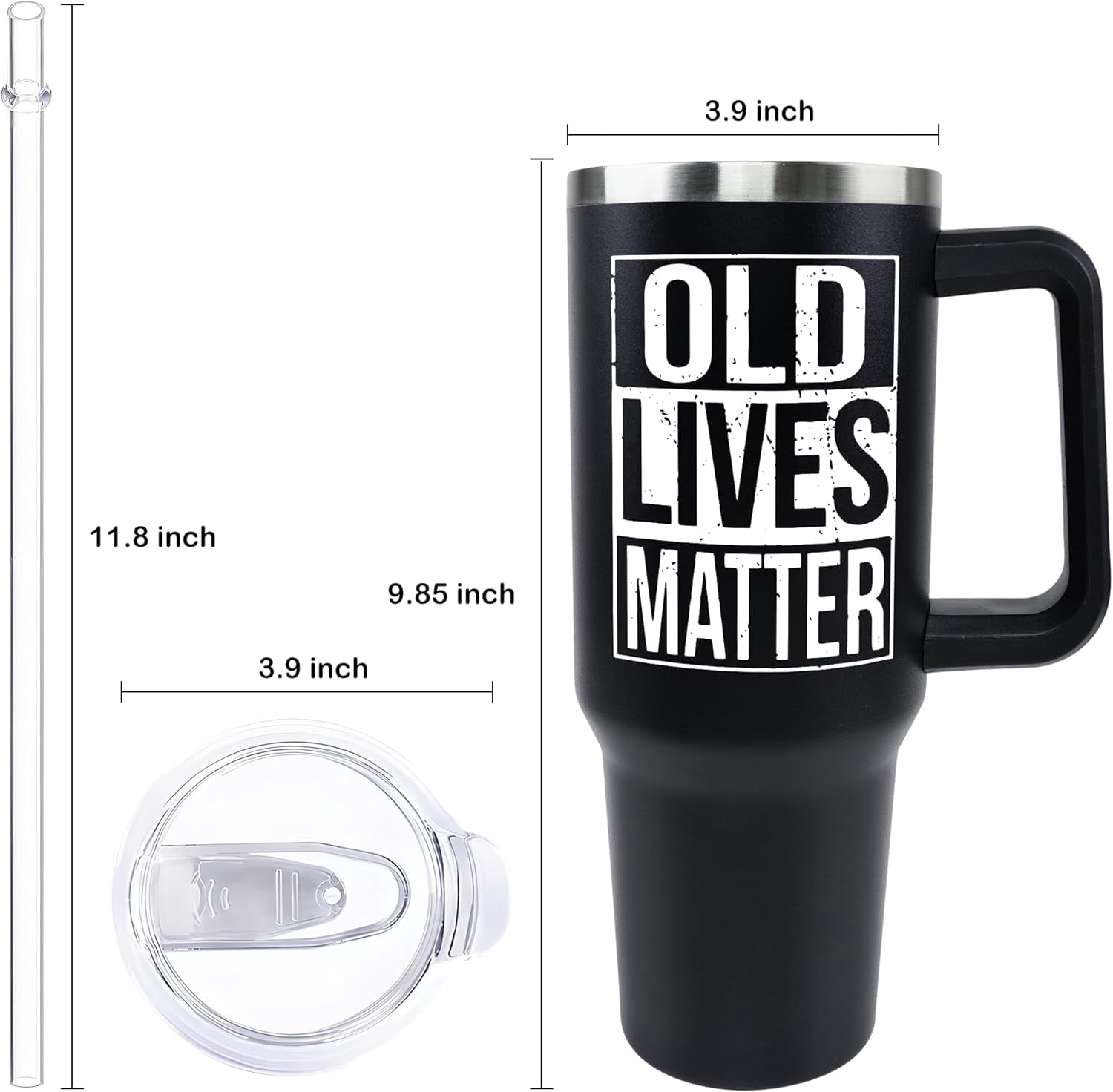 Inspirational Gifts for Women, Birthday Gifts for Mom Women Best Friend Her, 40 oz Tumbler with Handle and Straw, Christmas,Valentines Day,Mothers Day Gifts for Wife Female Sister Daughter Coworker