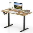thumbnail image 2 of Costway 48” x 24” Electric Standing Desk with LED Display 2 Memory Height Settings for Home Natural+Black, 2 of 9