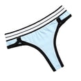 thumbnail image 2 of HUPOM Womens Thongs Underwear Girls Underwear Thong Activewear Tie Seamless Waistband Blue XL, 2 of 3