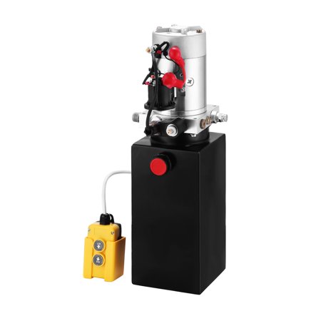 Diesel Tank Trailer - VEVOR Hydraulic Pump 8 Quart Single Acting Hydraulic Power Unit 12V DC Steel Tank Hydraulic Pump Unit for Dump Trailer Car Lifting