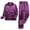 Purple, variant on JIANLAI Pajama Set For Women Long Sleeve Button Up Sleepwear Soft Breathable Lightweight Cotton Blend Set Cotton Blend Comfy Pants Loungewear Set Home Wear