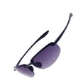 thumbnail image 5 of grinderPUNCH Bifocal Sport Sun Reader Wrap Rimless Men Women Adult Reading Sunglasses +1.25, Black, 5 of 5