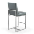 thumbnail image 4 of Element 37.2 in. Graphite and Polished Chrome Stainless Steel Counter Height Bar Stool, 4 of 5