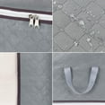 thumbnail image 3 of 3Pcs Zippered Storage Bag for Closet King Comforter, pillow, quilt, bedding, Clothes, Blanket Organizers with Large Clear Window & Carry Handles Space Saver, 3 of 4