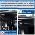 thumbnail image 4 of 1 Pc Clip de pestaña de salida de ventilación de aire para Mercedes-Benz GLE GLS Class 350 2020-2024, consola central trasera de aire acondicionado, negro, 4 of 6